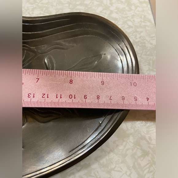 Vintage Art Nouveau Bronze Lady Fruit Dish - Picture 6 of 8